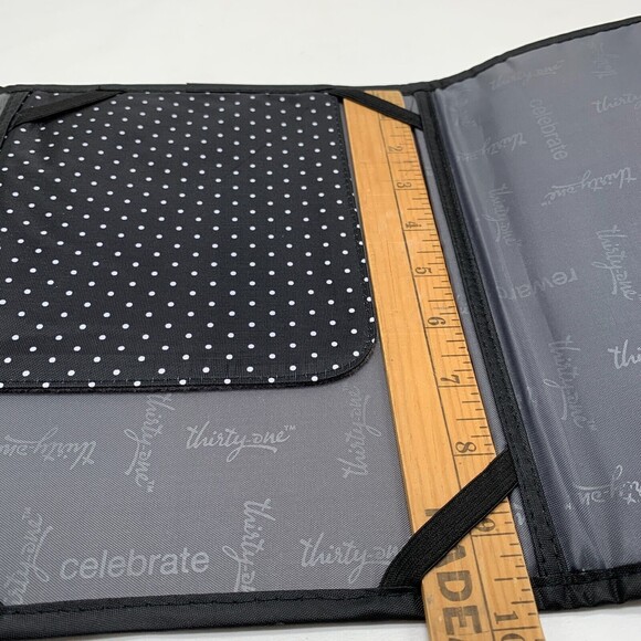 Thirty One Tri Fold iPad Tablet Case Floral Zippered Pocket Organizer Bold Bloom - Picture 8 of 9